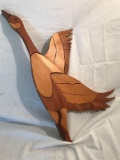 Carved Wood Duck Decoration
