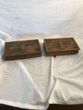 Pair of Jewelry Boxes and Contents