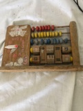 Vintage Child's Abacus And Bag of buttons