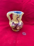 Handmade pottery pitcher
