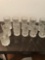 Quantity of 11 crystal drinking glasses