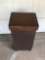Solid wood trashcan holder