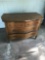 Vintage locking wood chest of drawers