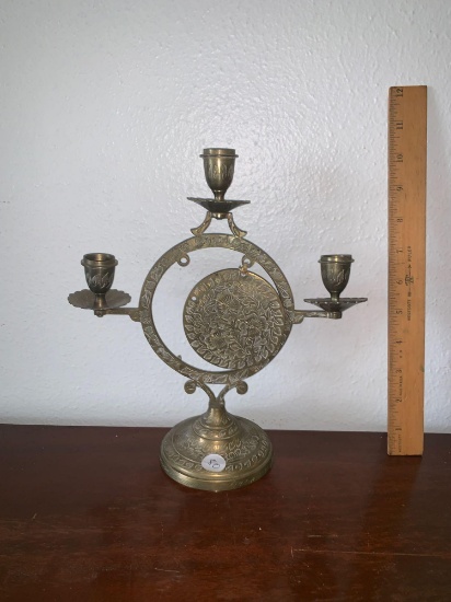 Brass Indian Candlestick Holder Shrine