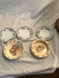 Quantity of various decorative plates