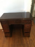 Solid wood sewing desk with Kingston sewing machine