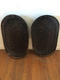 Quantity of two wicker breakfast trays