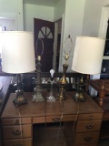 Quantity of 5 table lamps