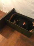 Vintage Navy footlocker with officer?s dress uniform