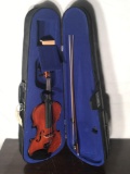 Violin in case with bow