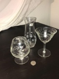 Set of 3 vintage glassware pieces
