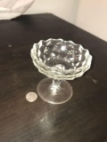 Glass candy dish