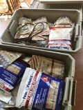2 totes and emergency MRE packets