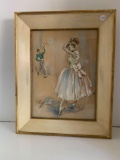 Cydney Grossman Watercolor on canvas in frame