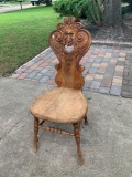 Antique Northwind carved chair