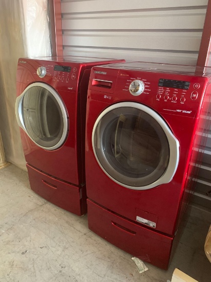 Samsung front loading washer and electric dryer set