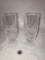 2 crystal drinking glasses