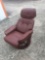 Vintage leather chair and ottoman