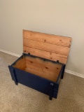 Solid pine toy box