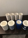 Quantity of 4 insulated tumbles
