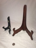 Set of 2 plate display stands