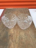 Pair of crystal bowls