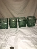 Set of 4 decorative candleholders