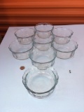 8 piece glass bowl set
