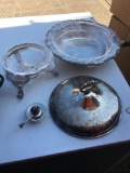 Silver-plate serving pieces