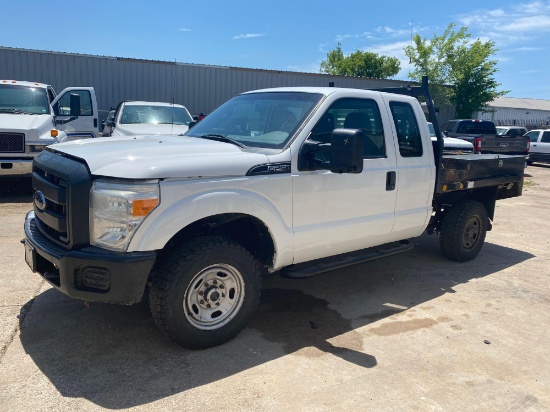 2014 Ford F250 4x4 Flatbed Truck