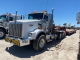 2013 Kenworth T800W Tri-axle Sleeper Truck Tractor With Winch