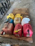 Qty of 8 Portable Gas Tanks