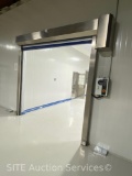 Electric, 8x8 ft opening, stainless component, motion sensor commercial door