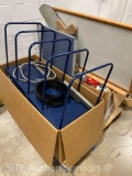 Qty of commercial shelving and control panel
