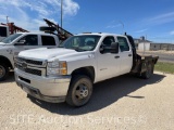 2011 Chevrolet Silverado 3500HD Crew Cab Flatbed Truck