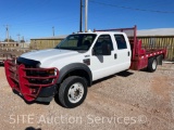 2008 Ford F450 Super Duty XL Extended Cab Flatbed Truck