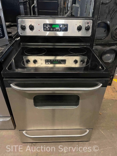 GE Stainless Steel Glass Top Electric Range