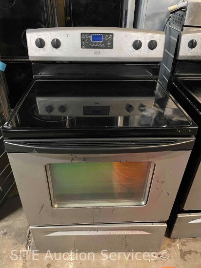 Estate Stainless Steel Glass Top Electric Range