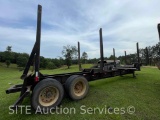 1995 OT Fabricating 4 Bolster T/A Logging Trailer