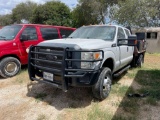 2012 Ford F350 SD Crew Cab Flatbed Truck