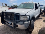 2006 Ford F550 SD Crew Cab Flat Bed Truck