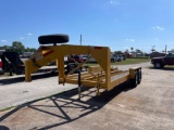 T/A 18' Gooseneck Equipment Trailer