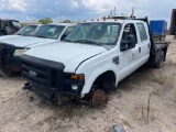 Ford F350 SD Crew Cab Flatbed Truck