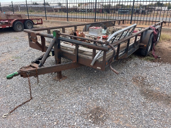 18 ft. T/A Utility Trailer w/ Contents