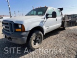 2006 Ford F350 SD Crew Cab Flatbed Truck