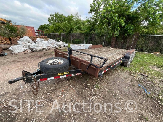 2015 Big Tex 14ET-20BK T/A Flatbed Equipment Trailer