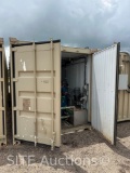 40ft. Shipping Container w/ Misc. Water & Chemical Treatment Equipment