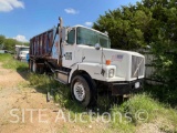 2001 Volvo WG64 T/A Roll Off Truck w/ Roll Off Container