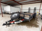 2014 Texas Pride T/A Flatbed Equipment Trailer w/ Ramps