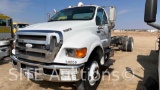 2008 Ford F750 SD Cab & Chassis Truck